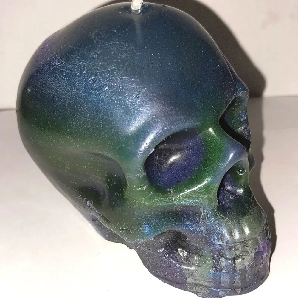Handcrafted from our new limited edition, Raging skull head candle collection